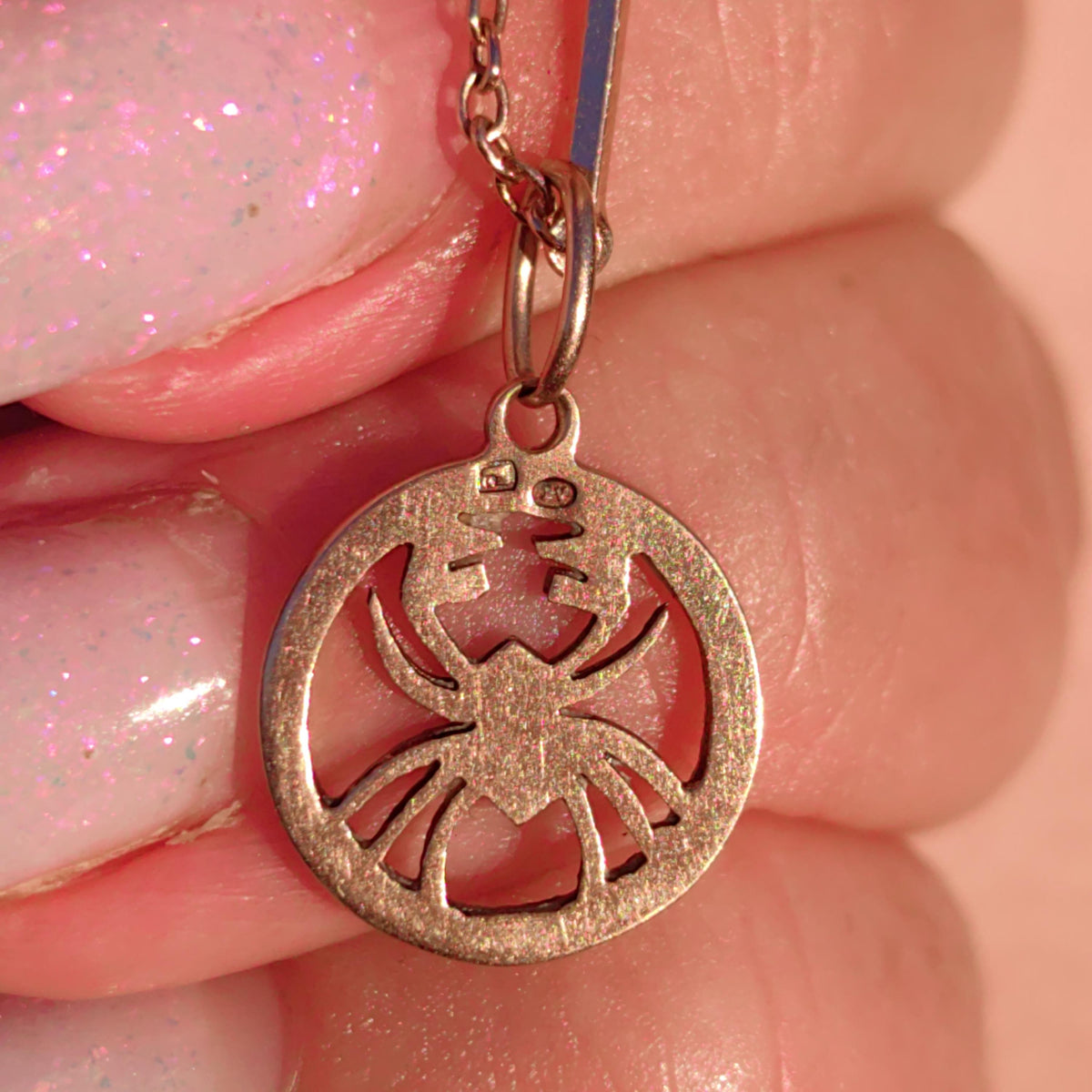 14k Solid Yellow Rose Hallmarked Gold Cancer Zodiac Sign Necklace Pendant Dainty Elegant Vintage Retro Astrology Ocean Sea Charm Gift