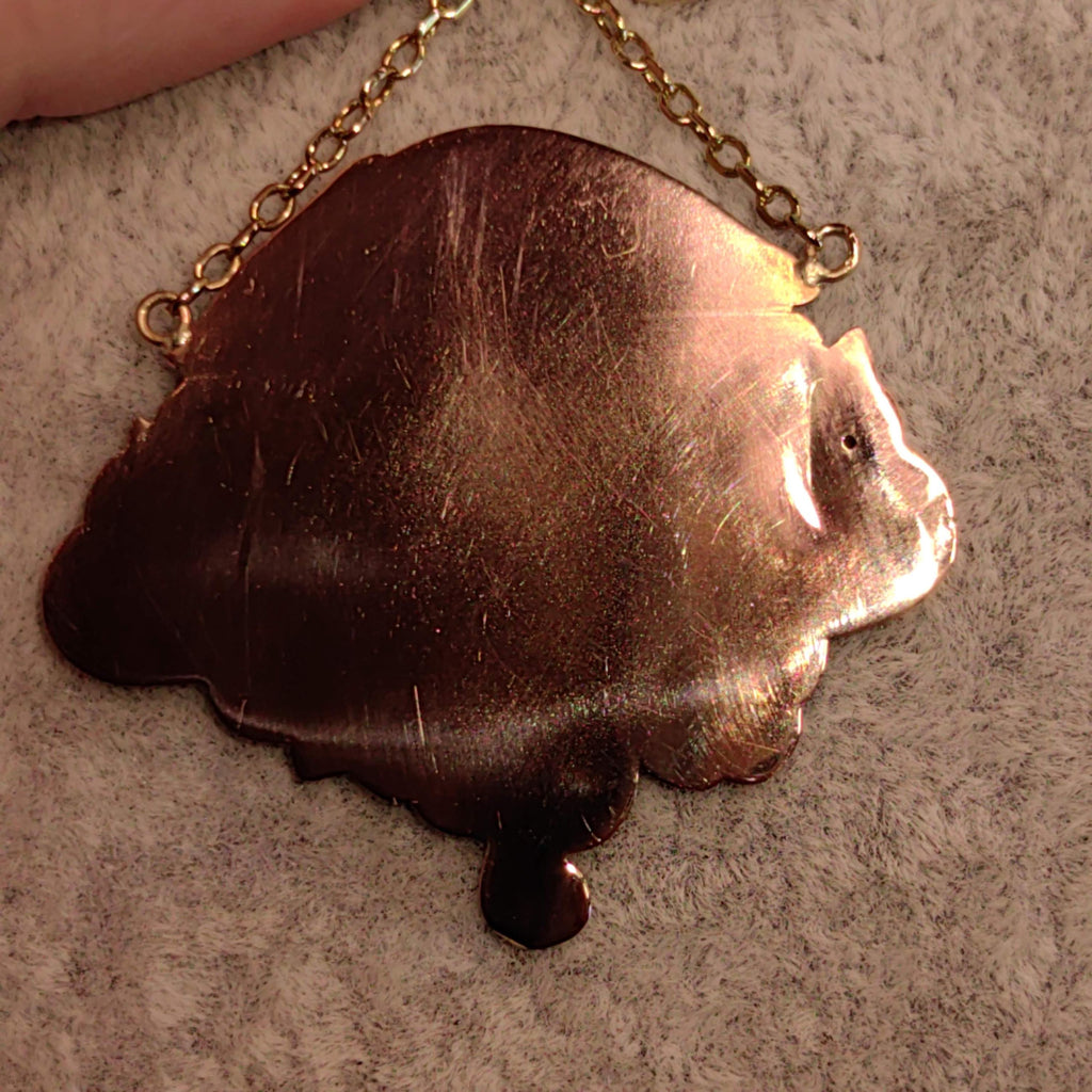 Antique Original Art Nouveau 14K Gold Lady Pendant Necklace French Belle Époque Woman Relief Repoussé Medallion c1900 Hallmarked