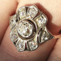 RESERVED!!! Art Deco Diamond Gold Ring from the 1920s