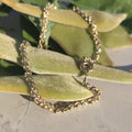 Hallmarked 14k Solid Yellow Rose Champagne Gold Rope Chain Mid century Bracelet Antique Elegant Unisex Jewellery Gift Present