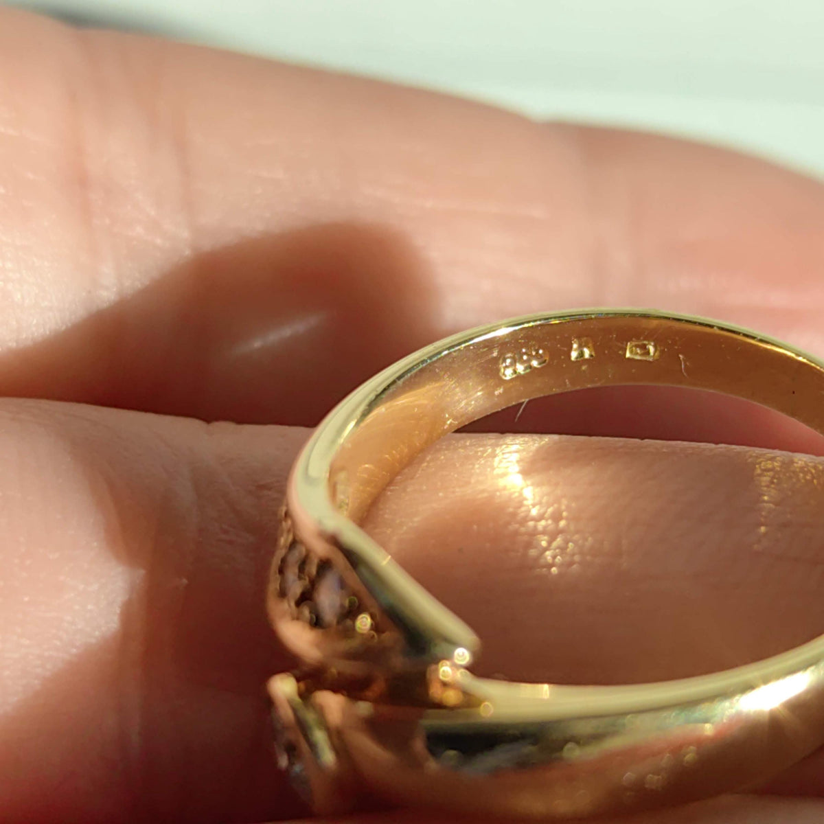 14K Yellow Gold Diamond Engagement Ring - 0.26 ct, Size 8.5