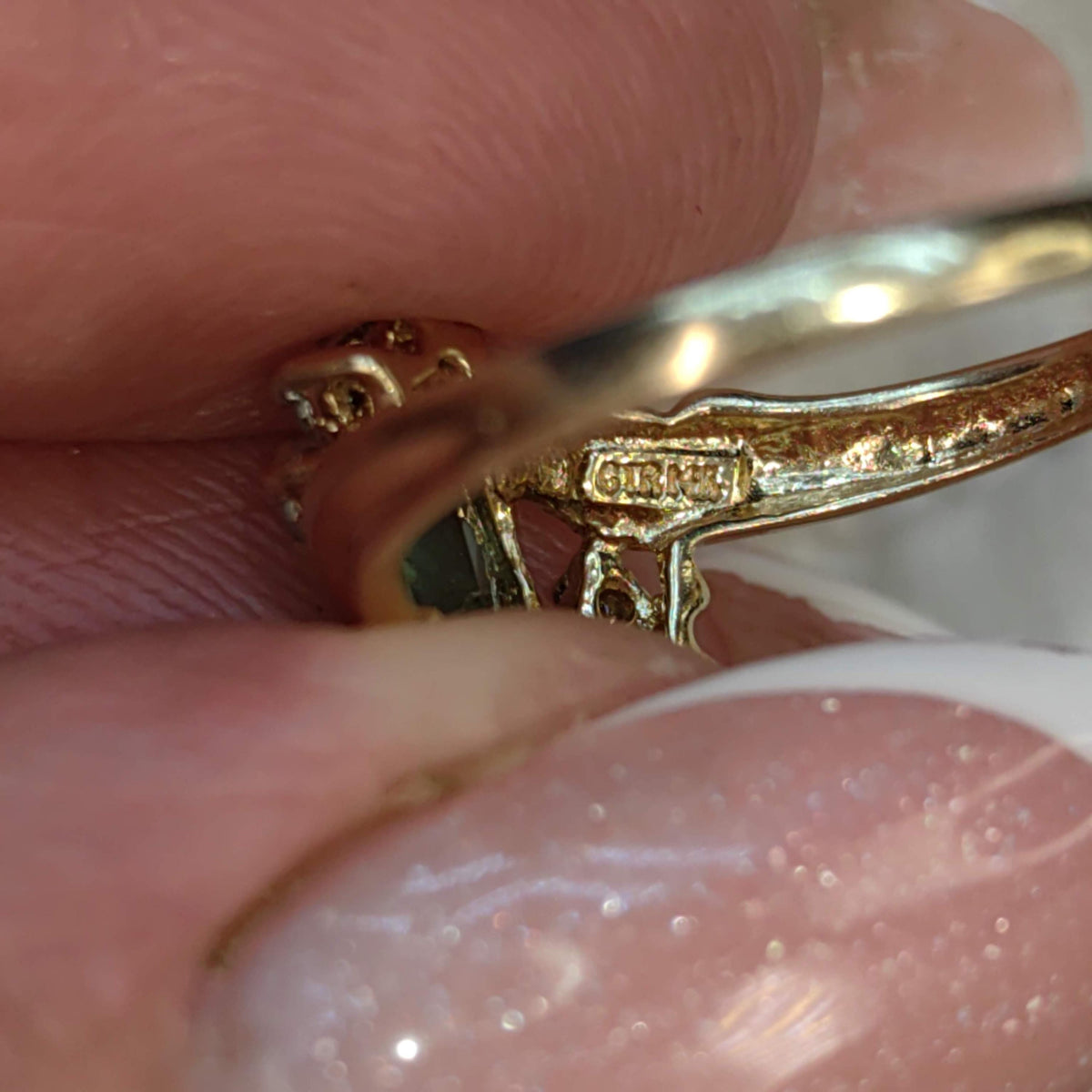 Vintage Square Green Natural Emerald Diamond 14k Solid Yellow Gold Antique Engagement Ring Dainty Stackable Band Gift for Her