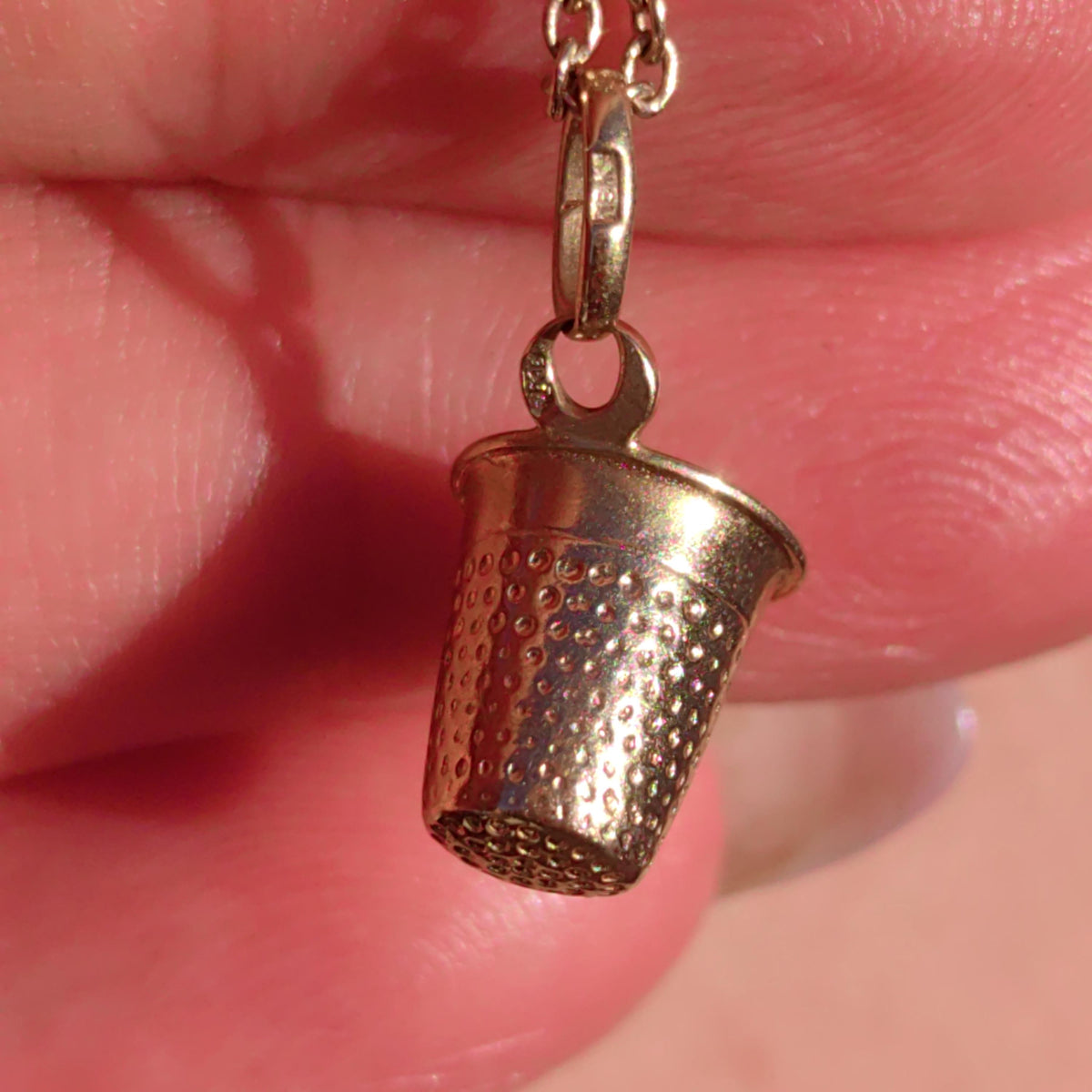 Rare 18k Solid Gold Thimble: Antique Sewing Accessory Charm