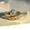 14K Yellow Gold Diamond Engagement Ring - 0.26 ct, Size 8.5