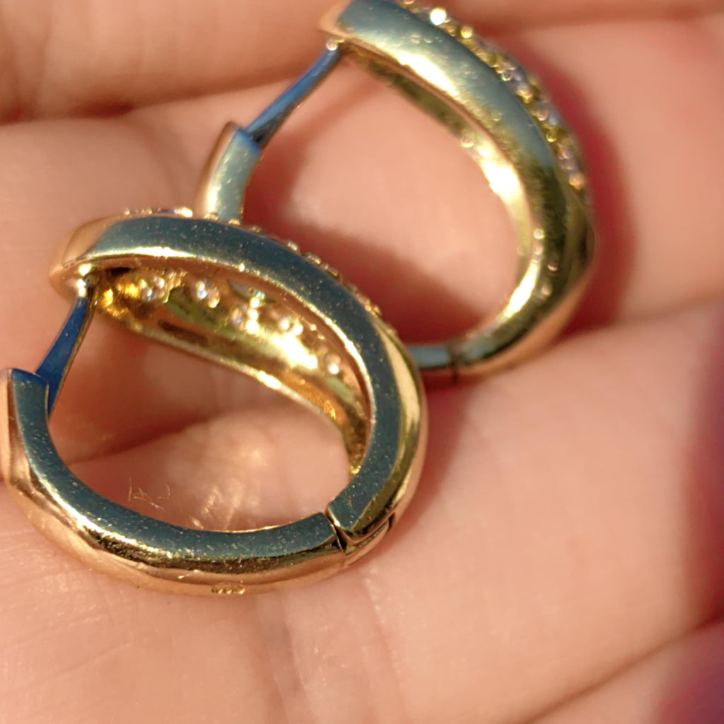 18k Gold Tutti Frutti Gemstone Hoop Earrings: Diamond, Ruby, Sapphire, Emerald