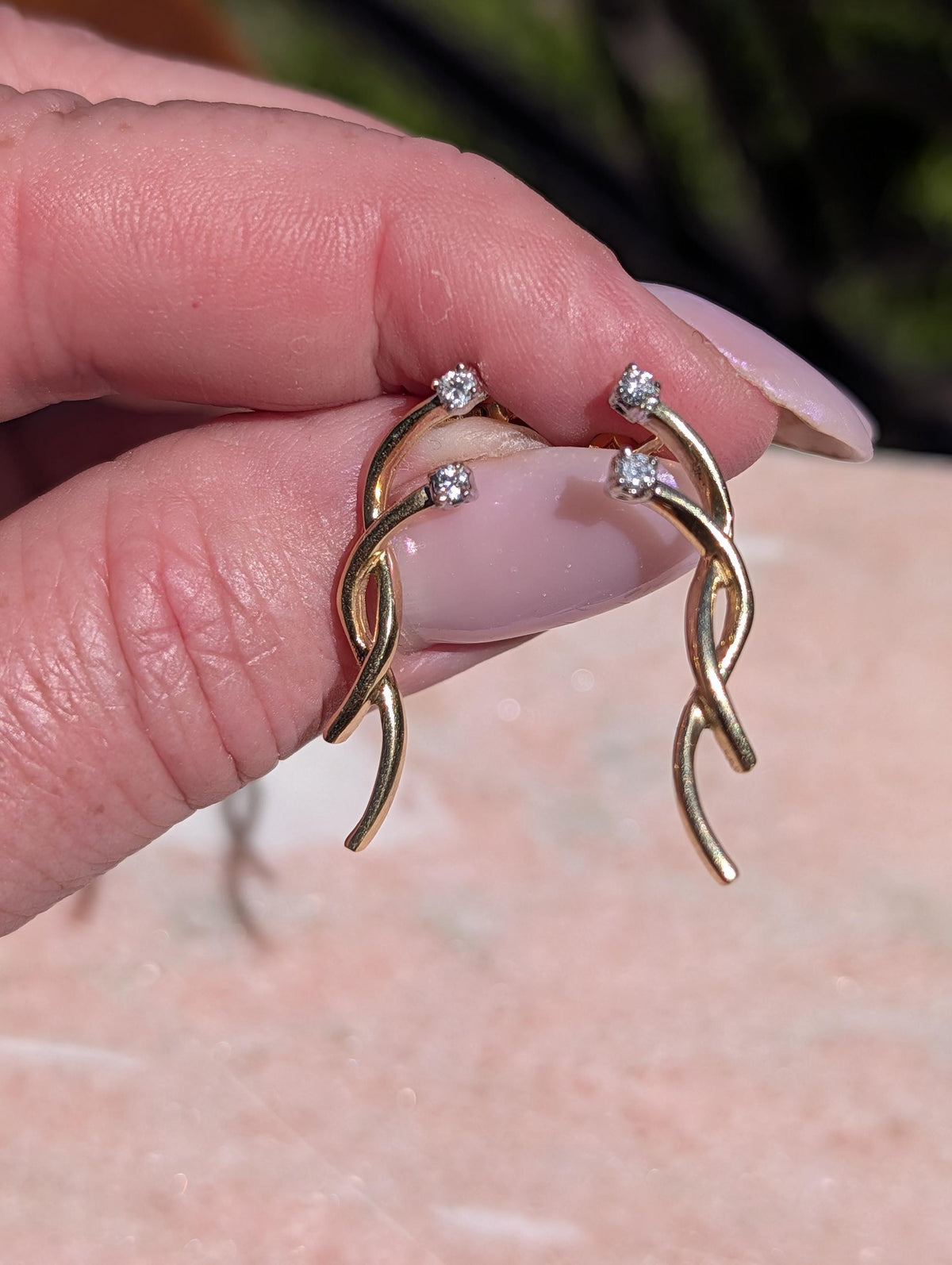 Diamond Stud Earrings 14k Yellow Gold White Crown Setting Natural Brilliant Cut Push Back Fine Jewelry Gift for Her Him Pair