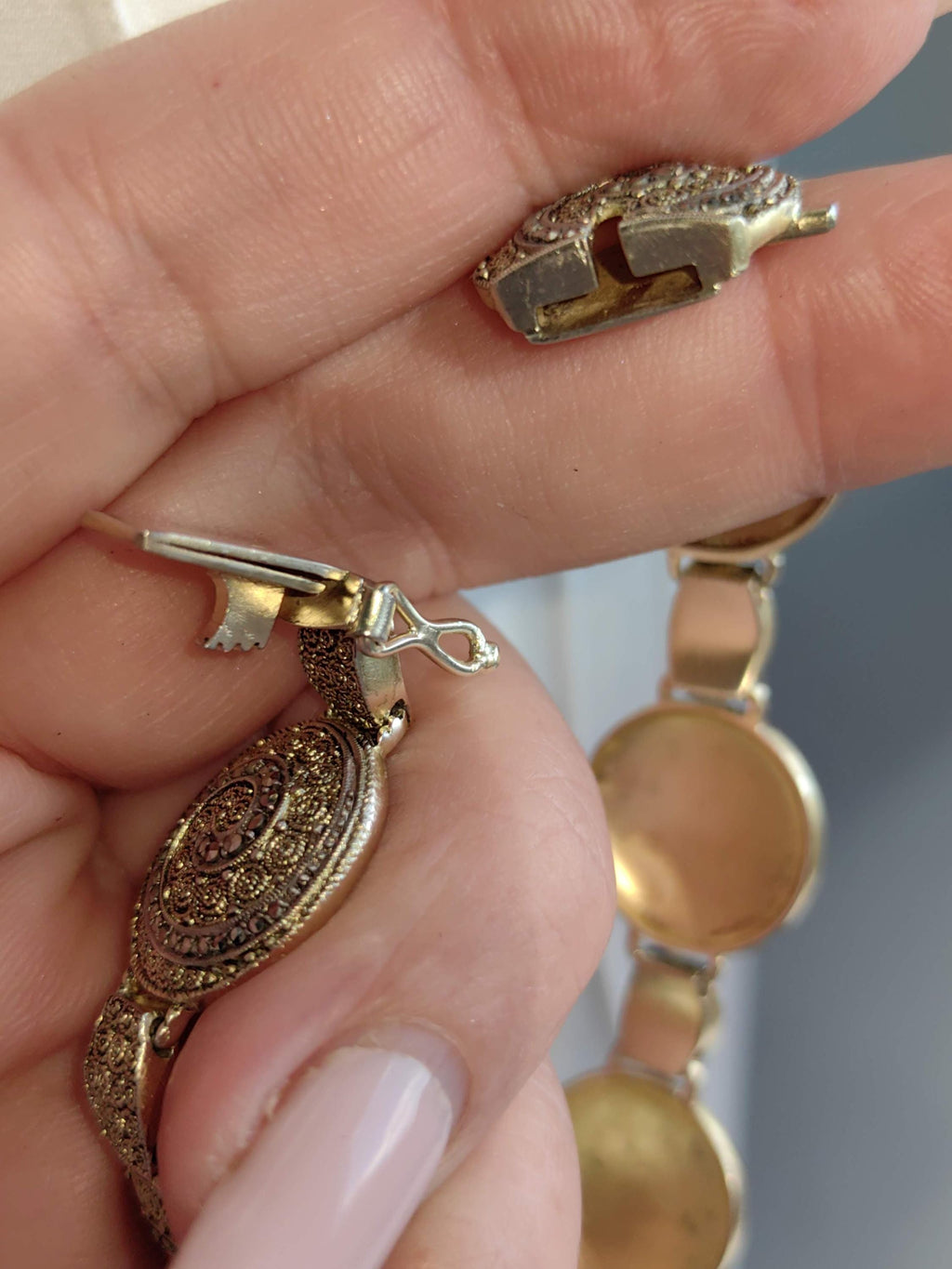 Art Deco Theodor Fahrner Silver Gilt Marcasite Bracelet