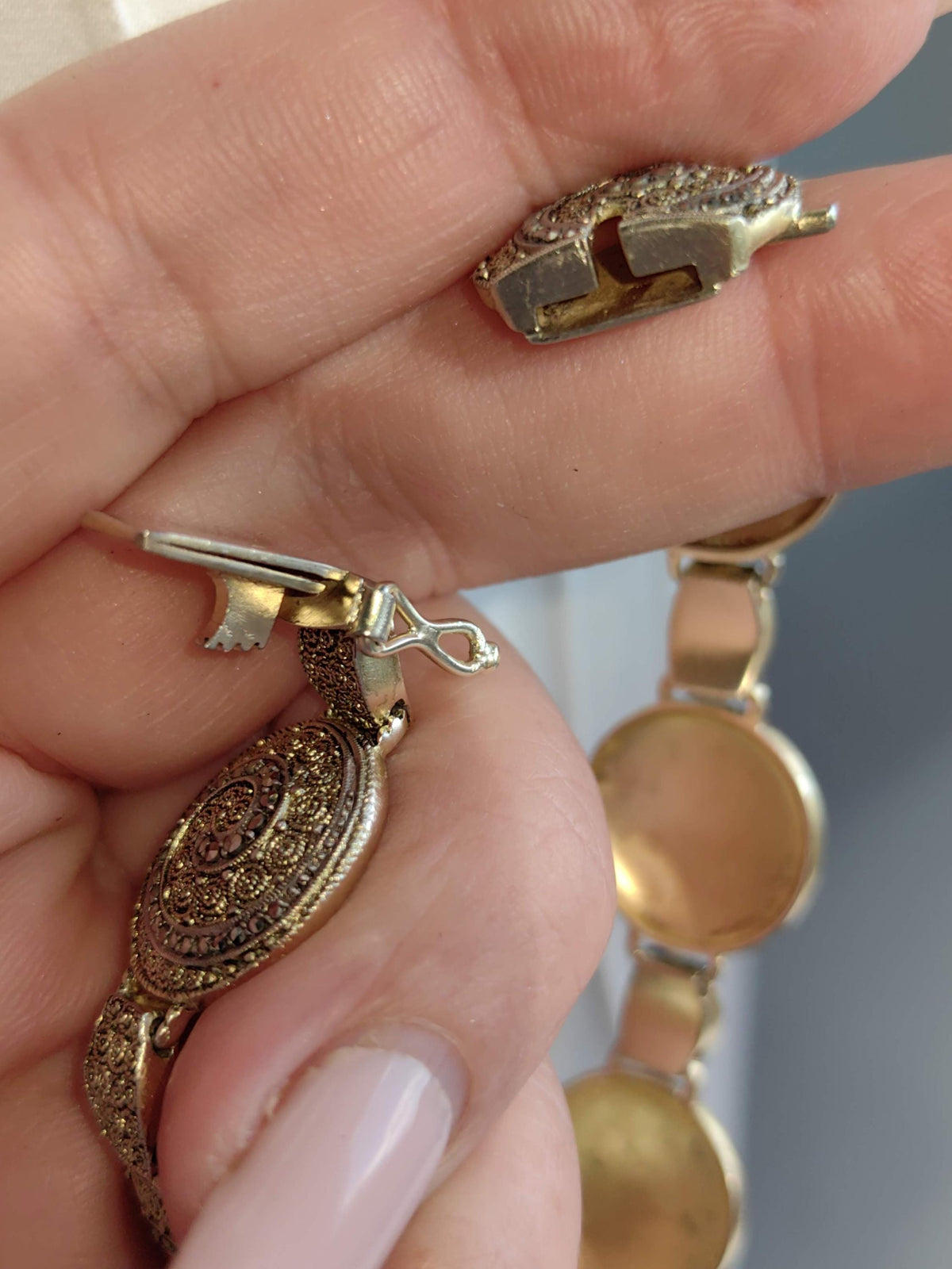 Art Deco Theodor Fahrner Silver Gilt Marcasite Bracelet