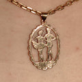 Vintage 14k Yellow Gold Ballet Dancers Pendant Charm