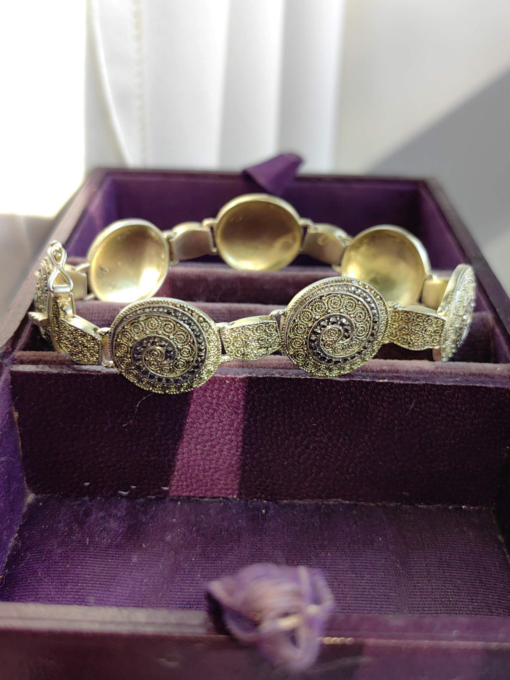 Art Deco Theodor Fahrner Silver Gilt Marcasite Bracelet