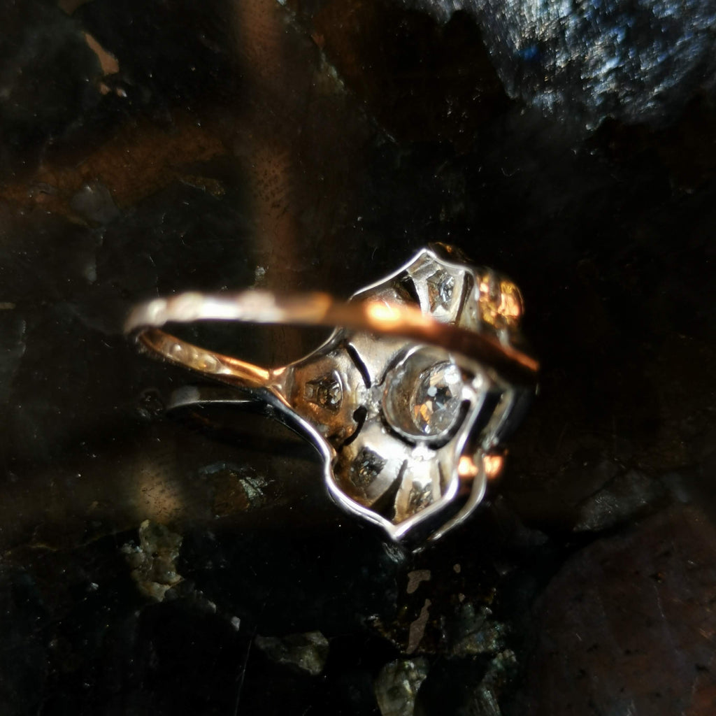RESERVED!!! Art Deco Diamond Gold Ring from the 1920s