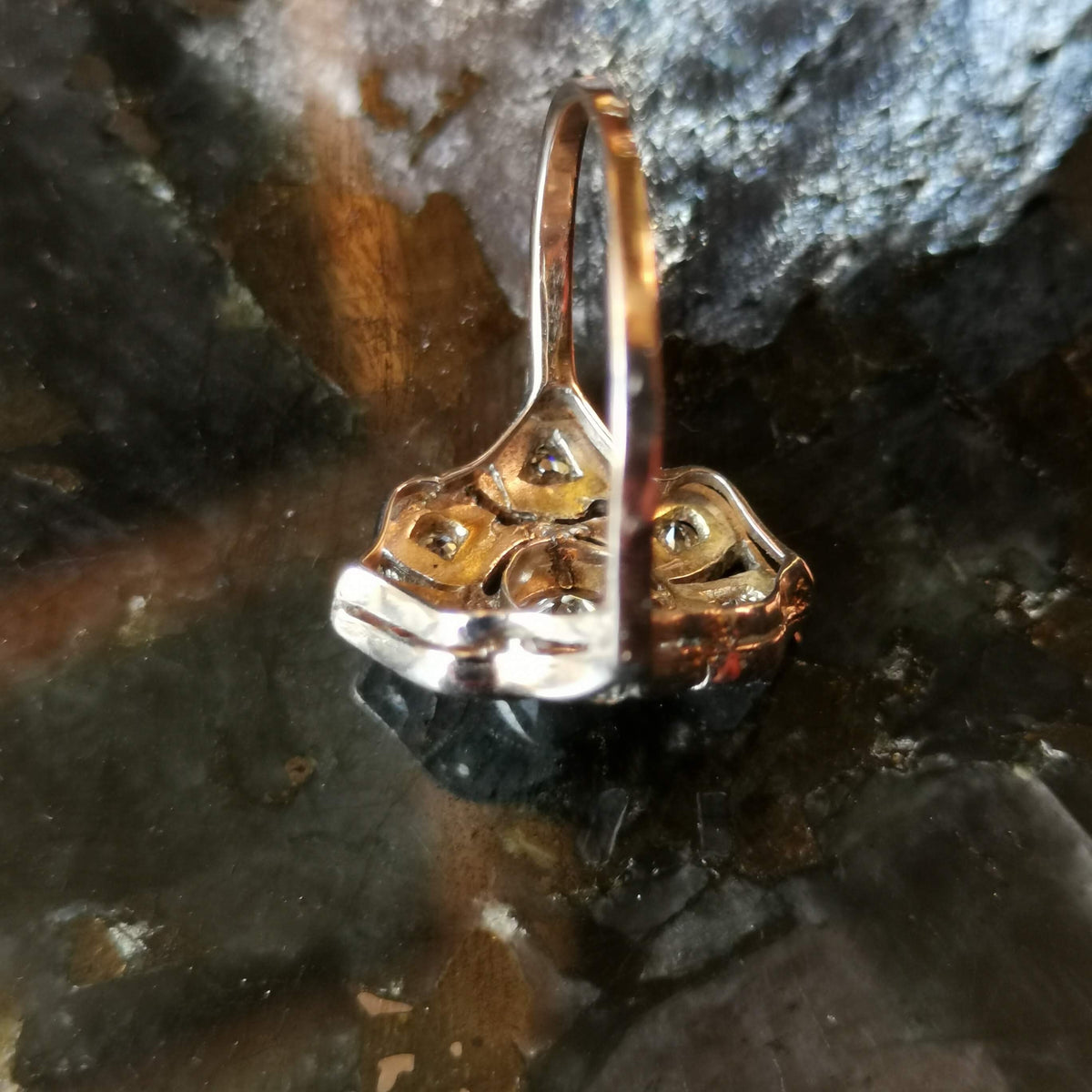 RESERVED!!! Art Deco Diamond Gold Ring from the 1920s