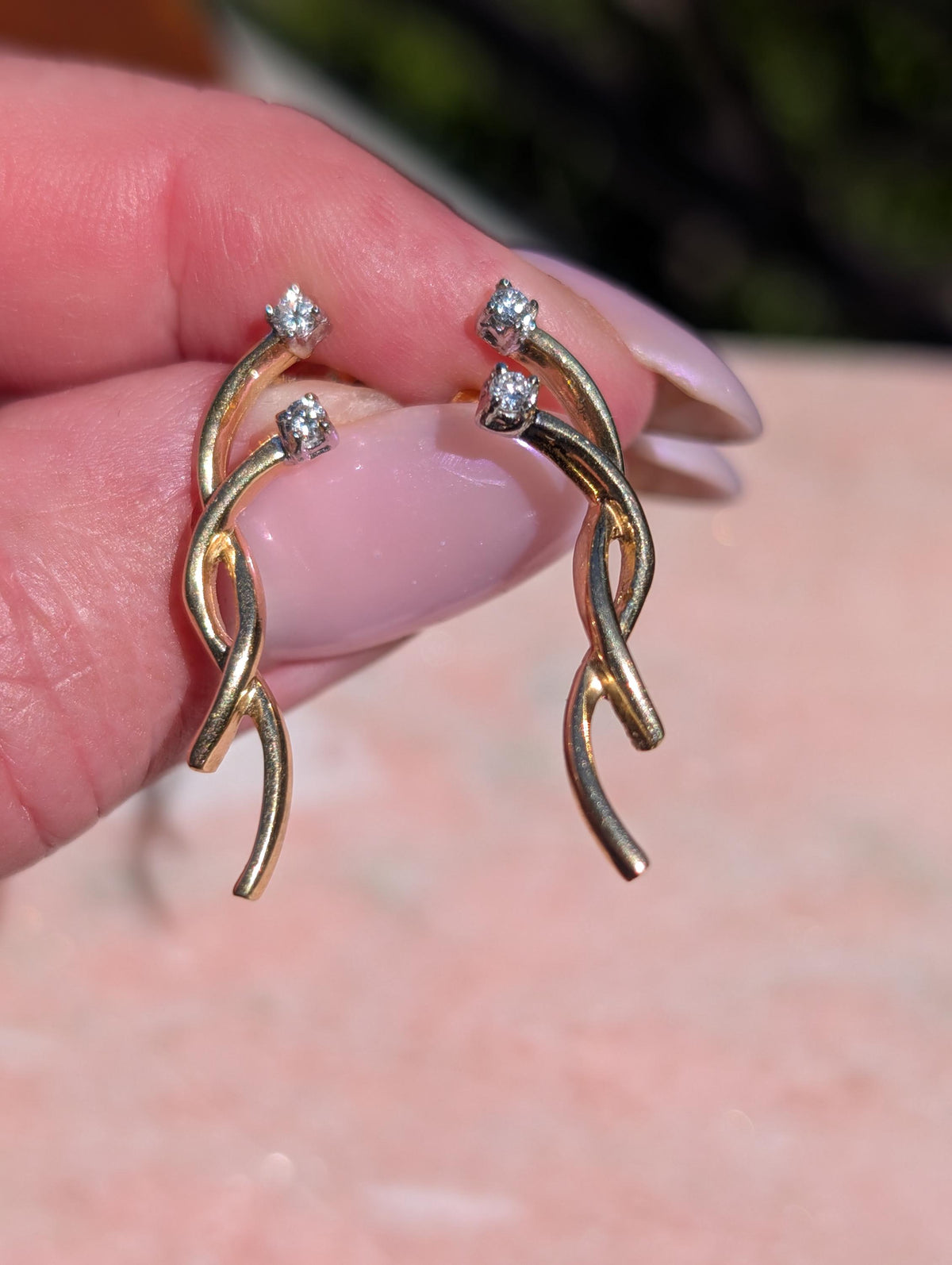 Diamond Stud Earrings 14k Yellow Gold White Crown Setting Natural Brilliant Cut Push Back Fine Jewelry Gift for Her Him Pair