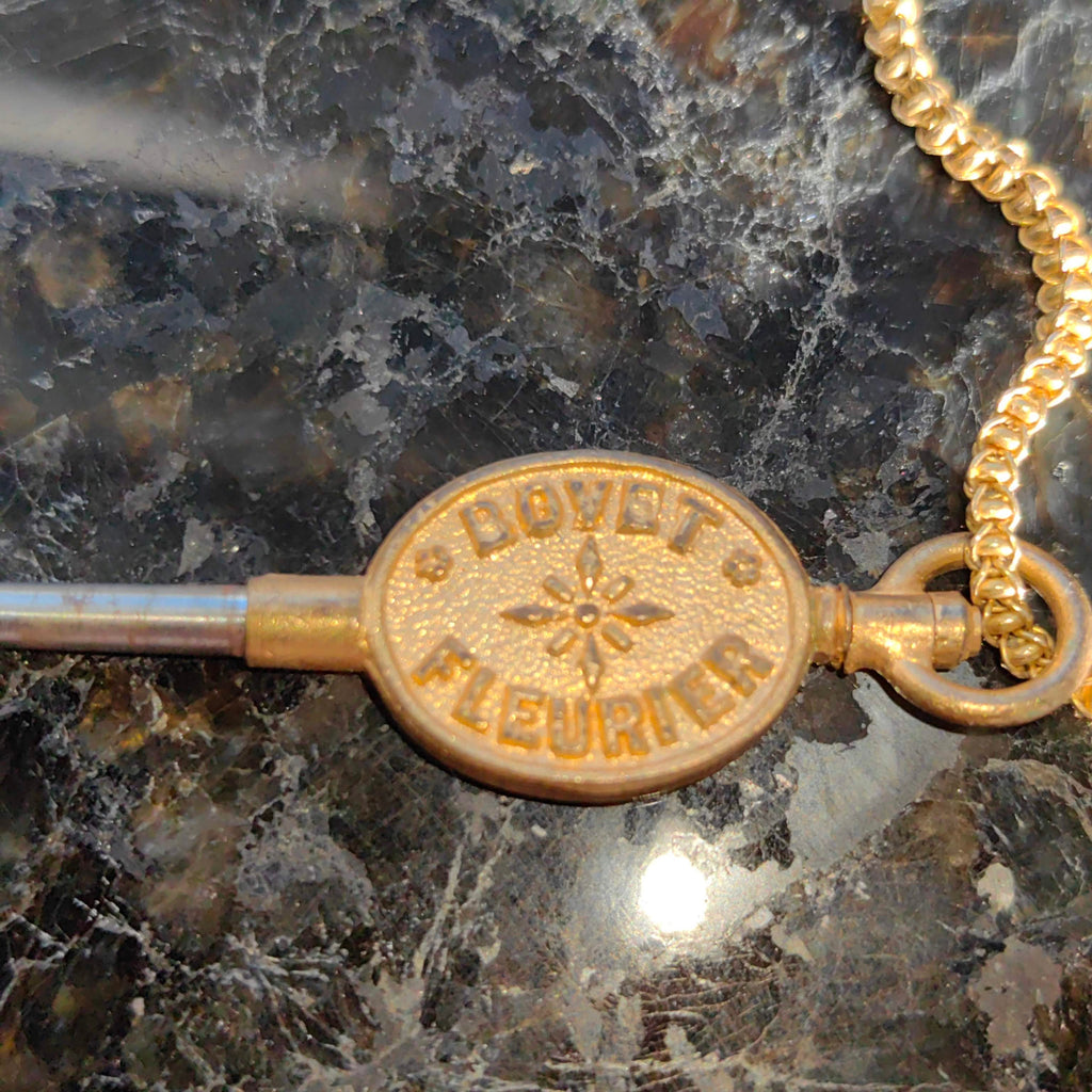 Antique Ormolu Gold Plated Watch Key Pendant: 19th Century Oriental Design