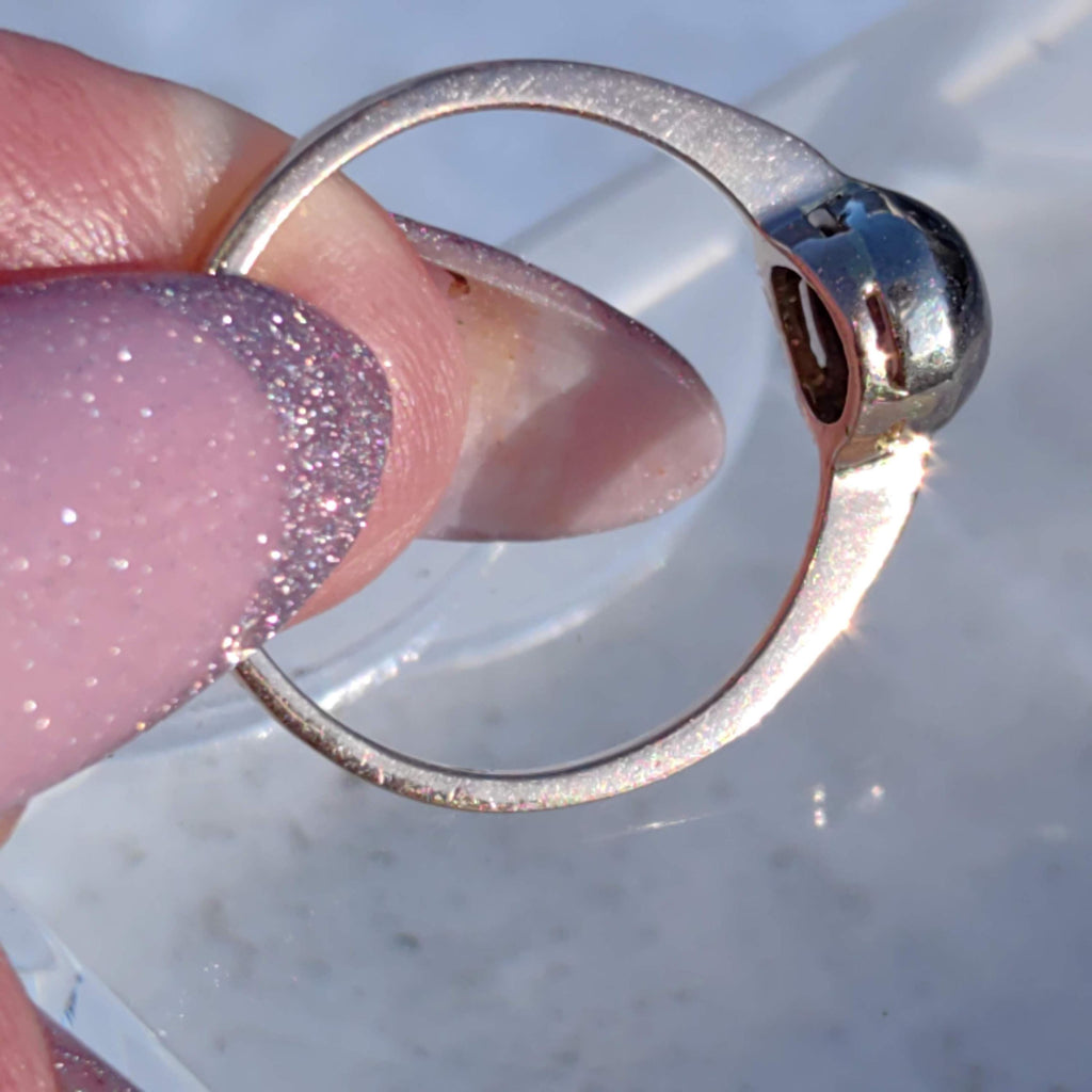 Vintage 14K Gold Diamond Solitaire Ring: Art Nouveau Engagement Ring