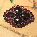 Garnet Art Nouveau brooch from the 1900s