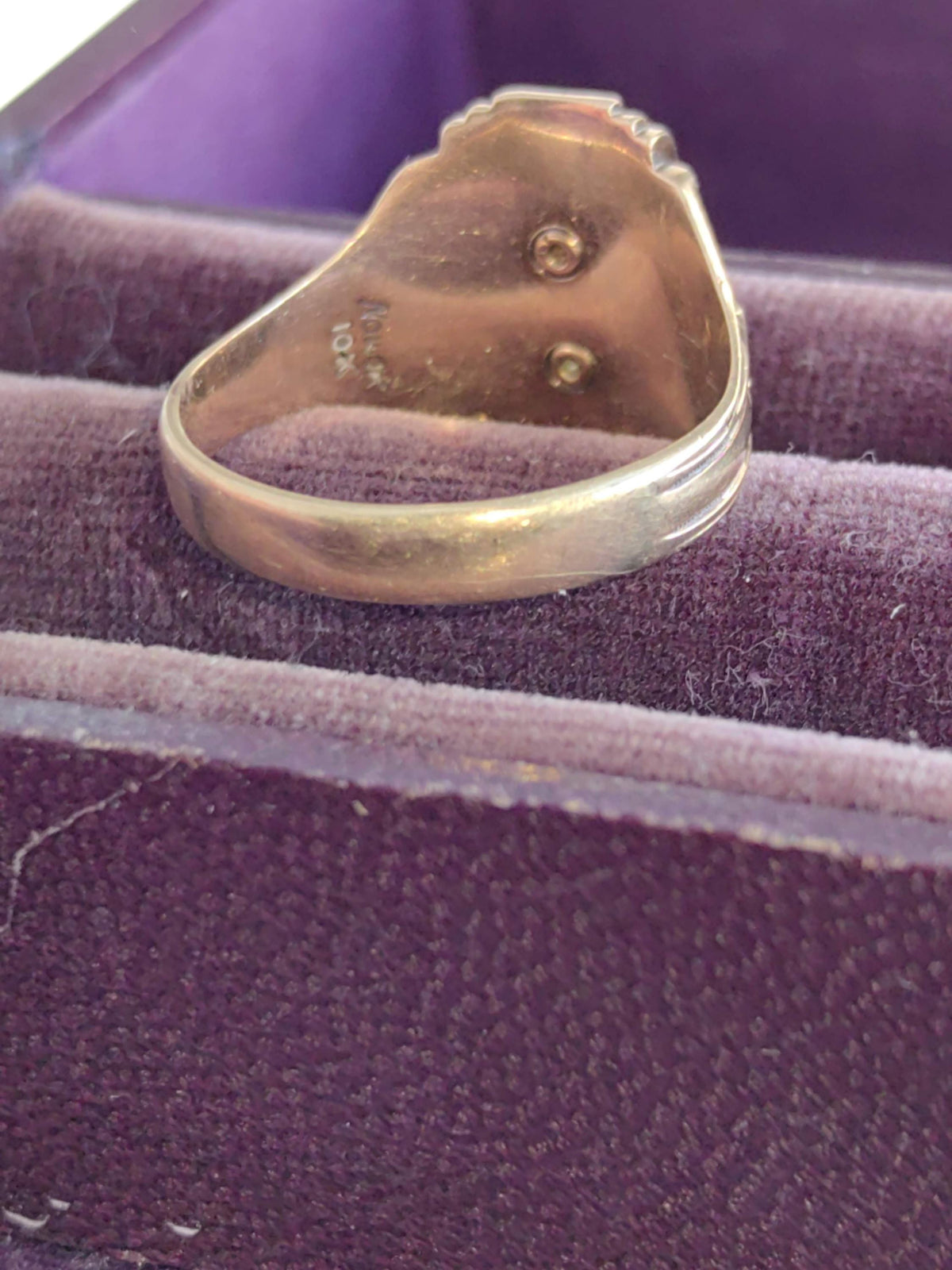 1940s Pope Pius XI Signet Ring: Vintage 10k Gold Catholic Coat of Arms