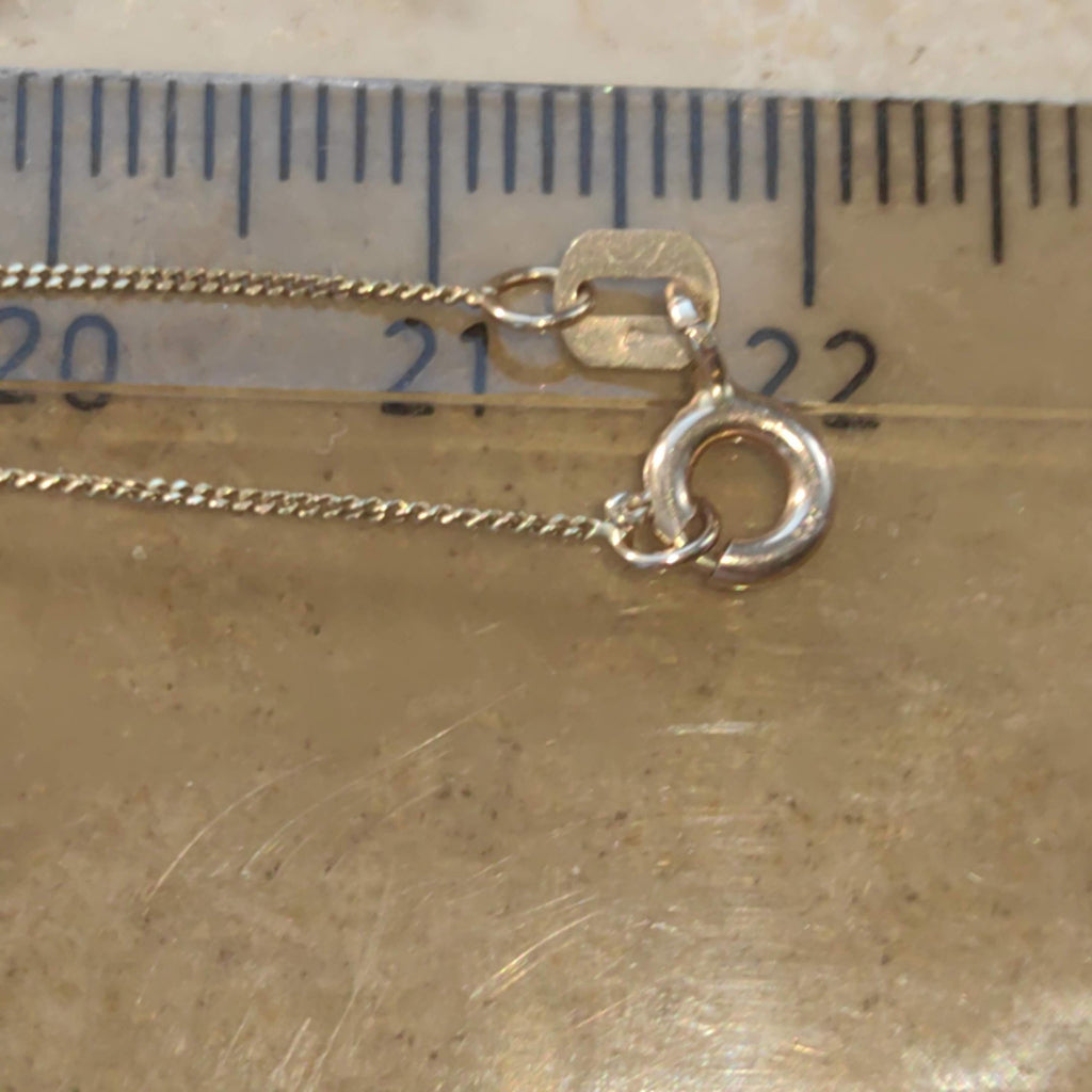 Diamond Gold necklace Solid 14k Gold Vintage solitaire diamond pendant Gift for Her Elegant Dainty Classic Necklace 1950s