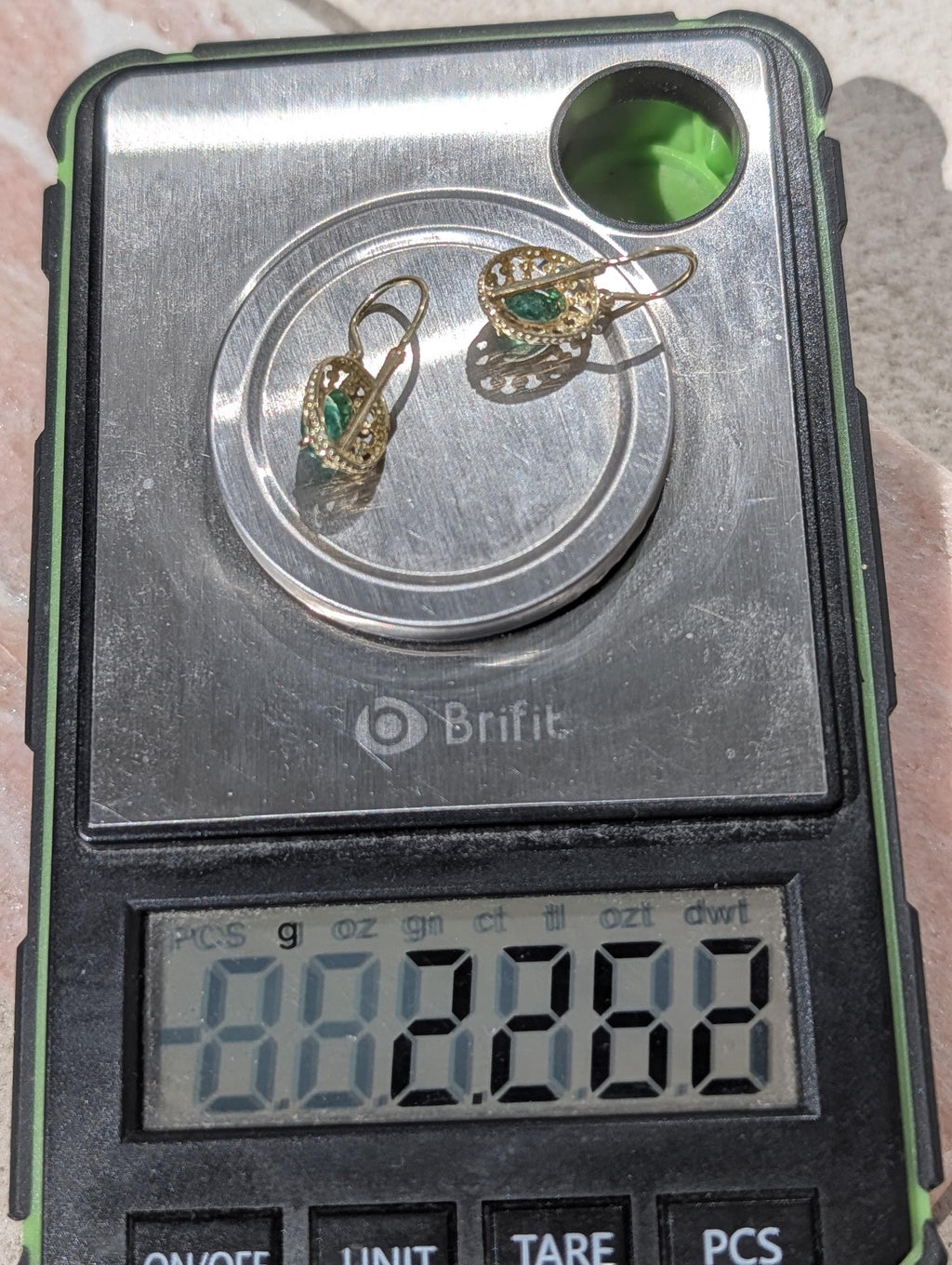 Late Art Deco 1940s Emerald Earrings, 14k Yellow Gold Natural Emerald Drop Earrings, Vintage Heirloom Fine Dangle Earrings Gift for Her