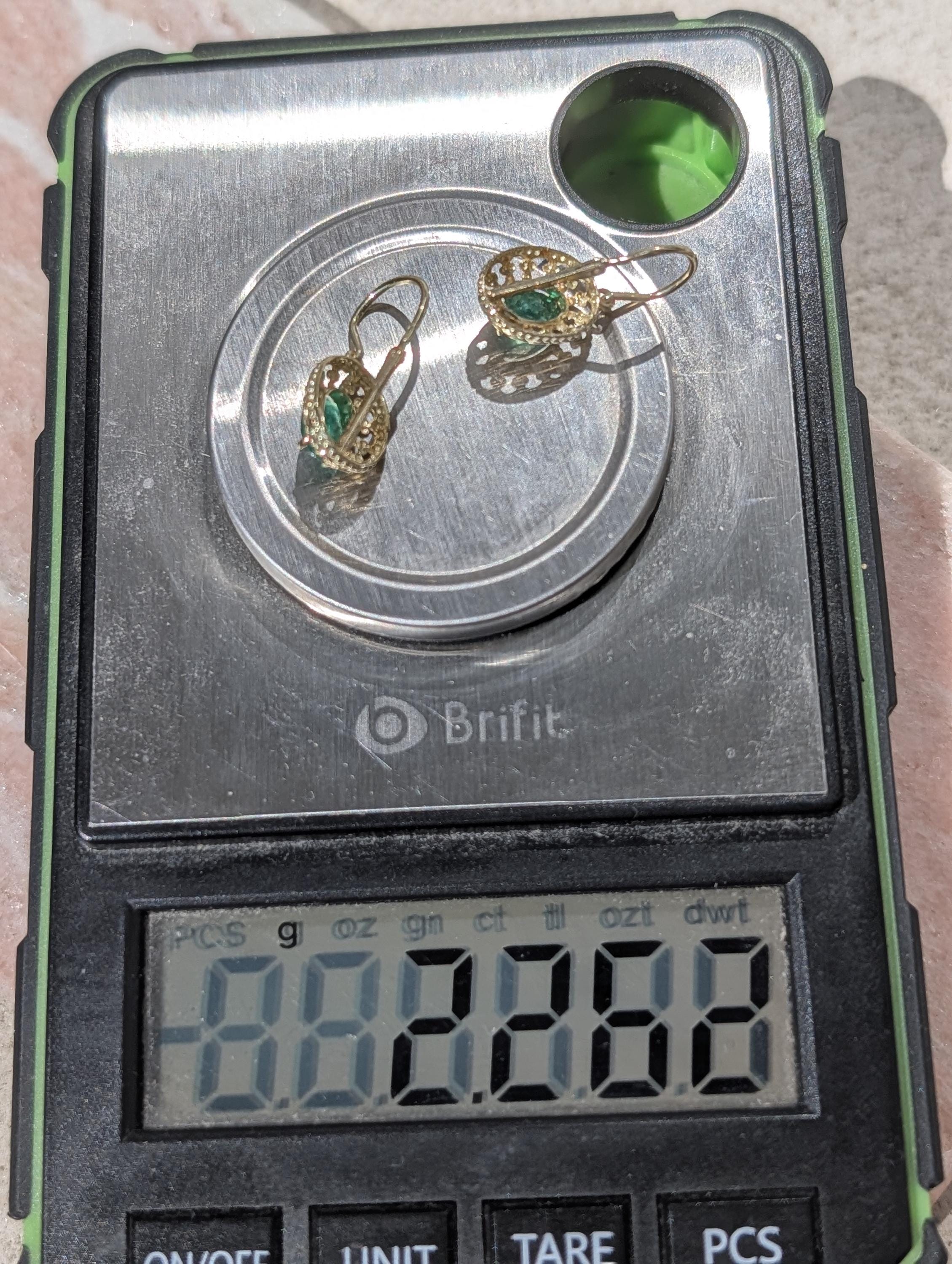 Late Art Deco 1940s Emerald Earrings, 14k Yellow Gold Natural Emerald Drop Earrings, Vintage Heirloom Fine Dangle Earrings Gift for Her