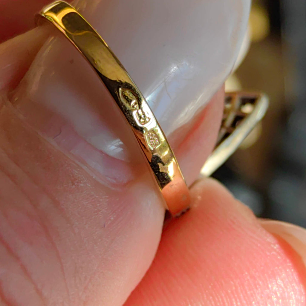Art Deco Pearl Diamond Ring: 18k Gold Filigree Cocktail Ring