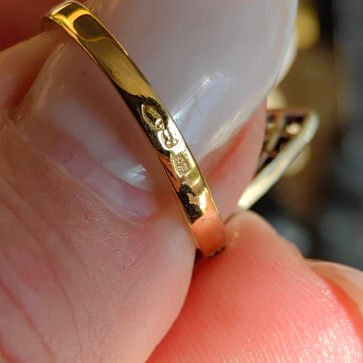 Art Deco Pearl Diamond Ring: 18k Gold Filigree Cocktail Ring