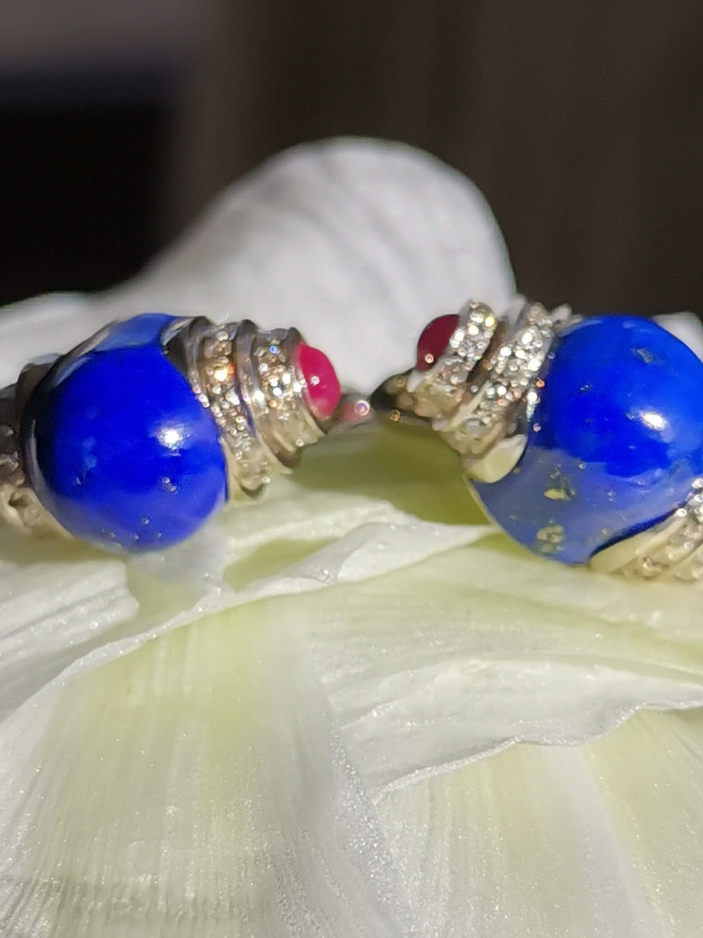 Art Deco Cufflinks Lapis Lazuli