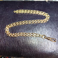 1890s Hallmarked 14k Gold Double Chain Bracelet: Antique Unisex Jewelry