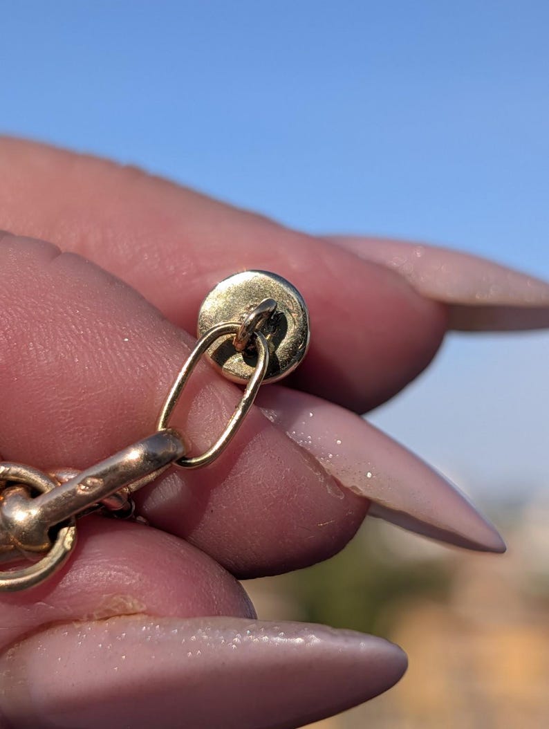Mid Century Natural Untreated Mediterranean Coral Horn Pendant 18k Solid Yellow Gold Hungarian Import Hallmark 37.5mm Good Luck Charm — photo 9