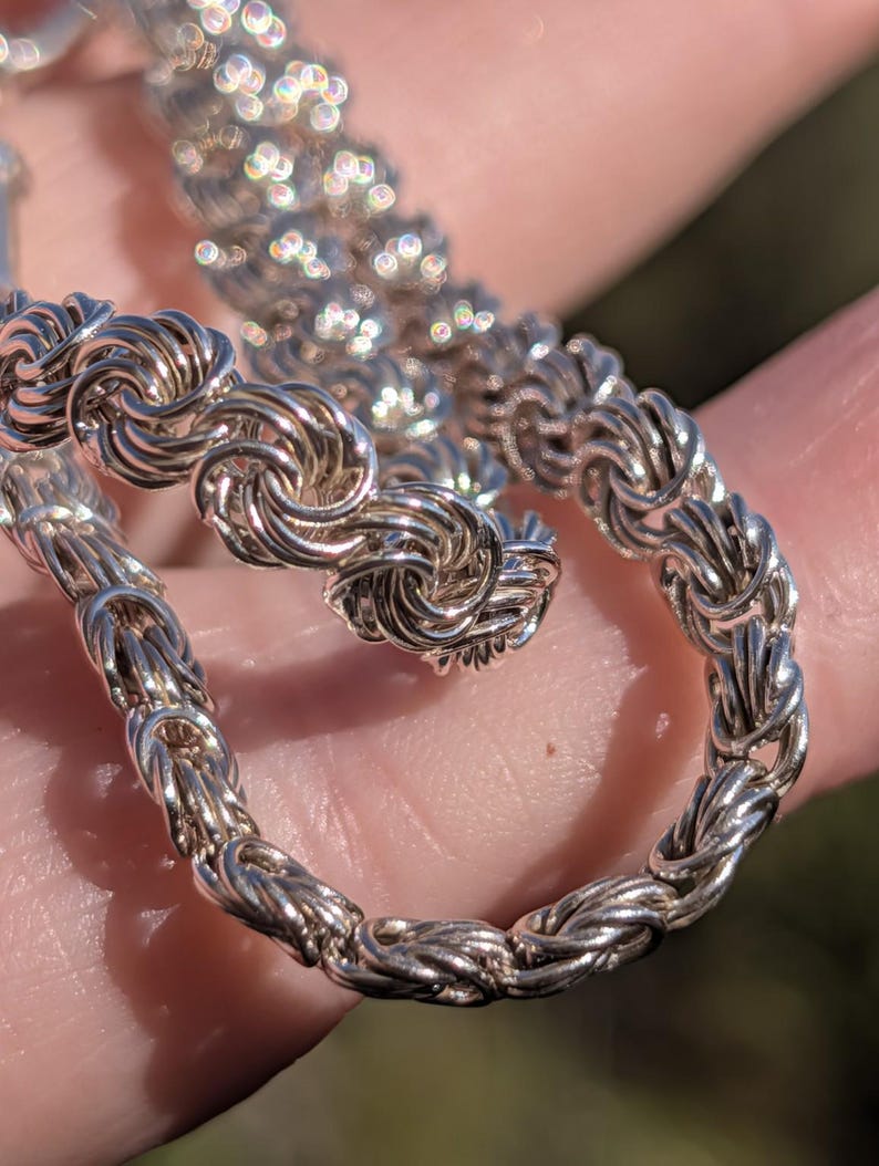Antique 1900s Handmade 835 Silver Parallel Curb Chain Necklace 50cm Bolt Ring Swivel Dog Clip Austro Hungarian Hallmarks US Duty Free Unisex image 2